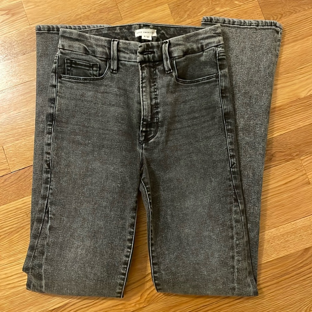 Good American grey jeans